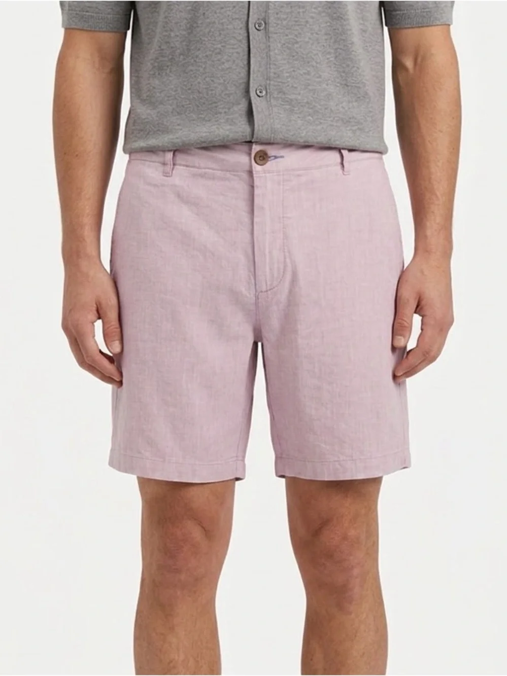 Faherty Tradewinds Shorts 36 Maui Mauve Pink Linen Blend 7.5”